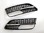 Audi A3 2012-2020 Fog Light Grilles RS-Style V-2 (2012-2016, 2 pcs, Black) photo 1