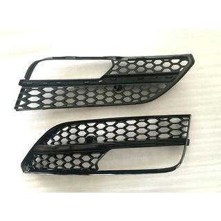 Fog Light Grilles RS-Style V-2 (2012-2016, 2 pcs, Black) Audi A3 2012-2020 photo 2