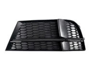 Audi A3 2012-2020 Fog Light Grilles S-Style V-1 (2016-2020, 2 pcs, Black) photo 2