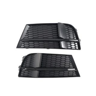 Fog Light Grilles S-Style V-1 (2016-2020, 2 pcs, Black) Audi A3 2012-2020 photo 1