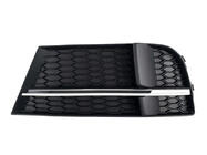 Audi A3 2012-2020 Fog Light Grilles S-Style V-2 (2016-2020, 2 pcs, Black) photo 3