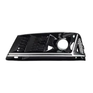 Fog light grilles with RS-Style opening (2015-2019, 2 pcs, Black) photo 3