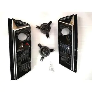 RS-Style fog light grilles with fog lamps (2015-2019, 2 pcs, Black) photo 2