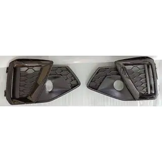Fog light grilles RS-Style (for S-Line 2019-2024, 2 pcs, Black) photo 1