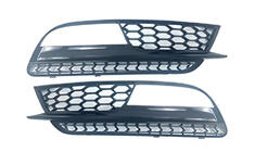 Audi A5 2007-2015 Fog Light Grilles RS-Style (2011-2015, 2 pcs, Black) photo 1