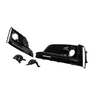 Fog Light Grilles with Fog Lights (2016-2019, 2 pcs, Black) photo 2