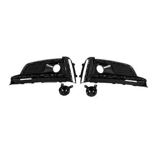 Fog Light Grilles with Fog Lights (2016-2019, 2 pcs, Black) photo 4