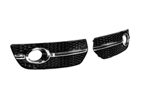 Audi Q5 2008-2017 Fog light grilles RS-Style (2008-2012, 2 pcs, black with chrome) photo 3