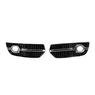 Fog light grilles RS-Style (2008-2012, 2 pcs, black with chrome) Audi Q5 2008-2017 photo 1