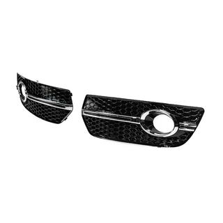 Fog light grilles RS-Style (2008-2012, 2 pcs, black with chrome) Audi Q5 2008-2017 photo 2