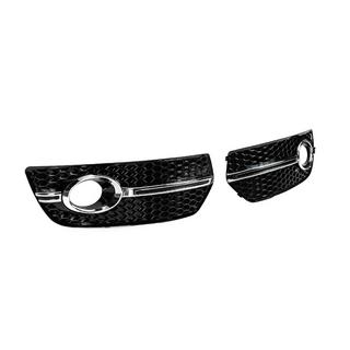 Fog light grilles RS-Style (2008-2012, 2 pcs, black with chrome) Audi Q5 2008-2017 photo 3