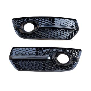 Fog Light Grilles RS-Style (2008-2012, 2 pcs, Black) Audi Q5 2008-2017