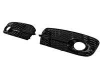 Audi Q5 2008-2017 Fog Light Grilles RS-Style (2013-2017, 2 pcs, Black) photo 2