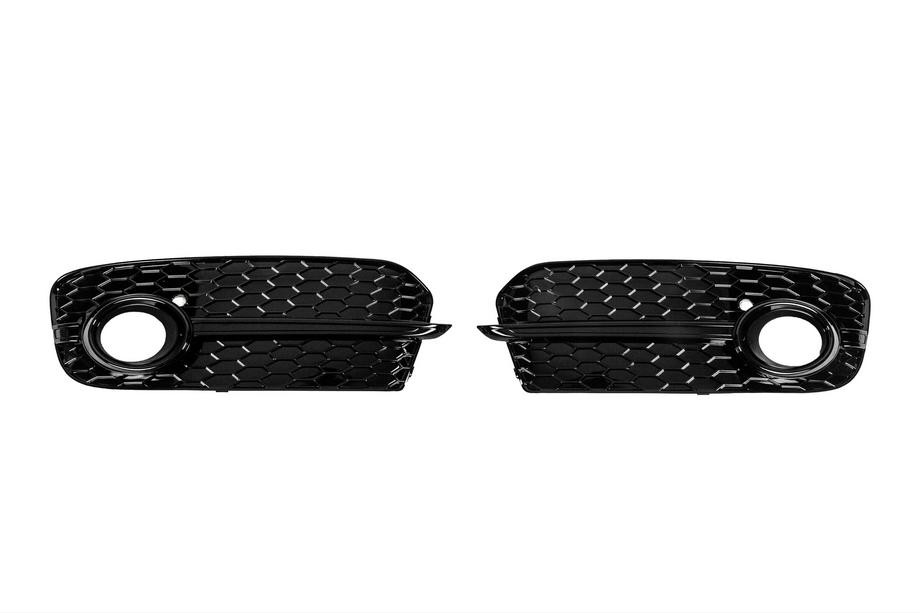 Audi Q5 2008-2017 Fog Light Grilles RS-Style (2013-2017, 2 pcs, Black) Image