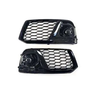 Fog Light Grilles with Fog Lamp RS-Style (2017-2020, 2 pcs, Black) photo 1