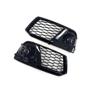 Fog Light Grilles with Fog Lamp RS-Style (2017-2020, 2 pcs, Black) photo 2