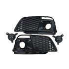Audi Q5 2017-2025 Fog Light Grilles with Fog Lamp RS-Style (Sport, 2017-2020, 2 pcs, Black) photo 1