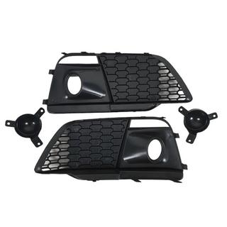 Fog Light Grilles with Fog Lamp RS-Style (Sport, 2017-2020, 2 pcs, Black) Audi Q5 2017-2025 photo 3