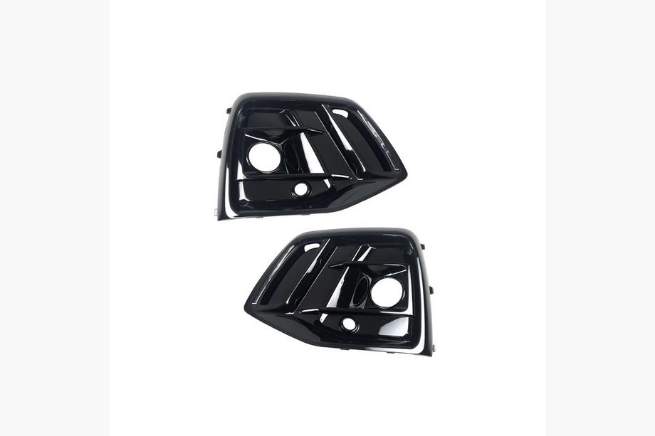 Audi Q5 2017-2025 Fog Light Grilles RS-Style (2020-2025, 2 pcs, Black) Image