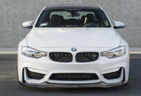 BMW 4 Series F32/F33/F36 2012-2020 Front Bumper Lip DPT V-2 (For M4, Gloss Black) photo 1