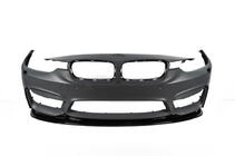 BMW 4 Series F32/F33/F36 2012-2020 Front Bumper Lip DPT V-2 (For M4, Gloss Black) photo 8