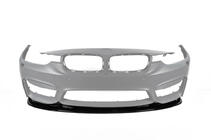 BMW 4 Series F32/F33/F36 2012-2020 Front Bumper Lip DPT V-2 (For M4, Gloss Black) photo 2