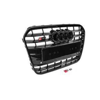 Front black grille with black frame S-Style (2011-2014) photo 2