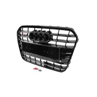 Front black grille with black frame S-Style (2011-2014) photo 3