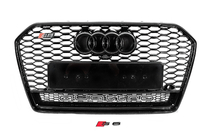 Audi A6 C7 2011-2017 Front black RS-style grille with Quattro badge (2014-2017) photo 1