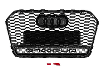 Audi A6 C7 2011-2017 Front black RS-style grille with Quattro badge (2014-2017) photo 4