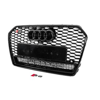 Front black RS-style grille with Quattro badge (2014-2017) photo 2