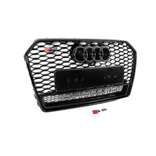 Front black RS-style grille with Quattro badge (2014-2017) photo 3
