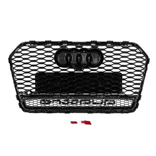 Front black RS-style grille with Quattro badge (2014-2017) photo 4