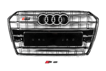 Audi A6 C7 2011-2017 Front Grille Black with Chrome Frame S-Style (2014-2017) photo 1