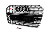 Audi A6 C7 2011-2017 Front Grille Black with Chrome Frame S-Style (2014-2017) photo 2