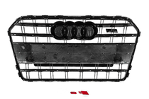 Audi A6 C7 2011-2017 Front Grille Black with Chrome Frame S-Style (2014-2017) photo 4