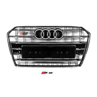 Front Grille Black with Chrome Frame S-Style (2014-2017) photo 1
