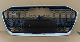 Audi A6 C8 2018–2025 Front Grille RS-Style (black with chrome) photo 1
