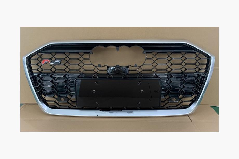 Audi A6 C8 2018–2025 Front Grille RS-Style (black with chrome) Image