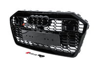 Audi A6 C8 2018–2025 Front Grille RS-Style (with ACC, black) photo 2