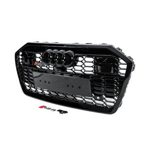 Front Grille RS-Style (with ACC, black) Audi A6 C8 2018–2025 photo 2