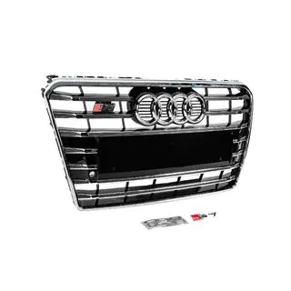 Front Grille S-Style (2010-2014, black with chrome) photo 3