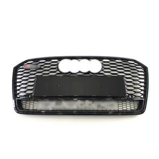 Front Grille RS-Style with Quattro Emblem (2015-2018, black) photo 2