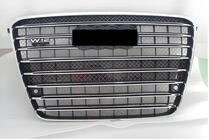 Audi A8 2010-2018 Front grille (2010-2013, black with chrome) photo 2