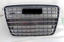 Audi A8 2010-2018 Front grille (2010-2013, black with chrome) photo 1