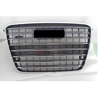 Front grille (2010-2013, black with chrome) Audi A8 2010-2018 photo 2