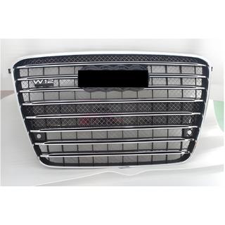 Front grille (2010-2013, black with chrome) Audi A8 2010-2018 photo 1