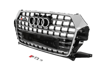 Audi Q3 2011-2019 Front Grille RSQ-Style (2015-2019, black with chrome) photo 2