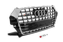 Audi Q3 2011-2019 Front Grille RSQ-Style (2015-2019, black with chrome) photo 3