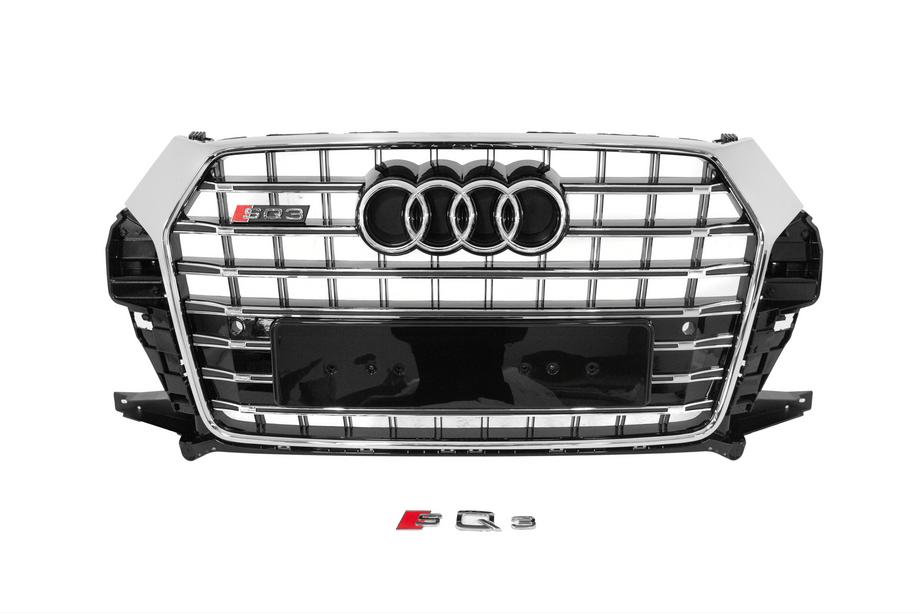 Audi Q3 2011-2019 Front Grille RSQ-Style (2015-2019, black with chrome) Image